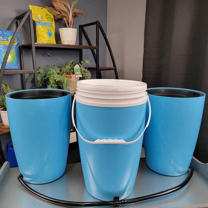 Real Buckets DIY Self-Watering Irrigated Planter Grow System with Reservoir